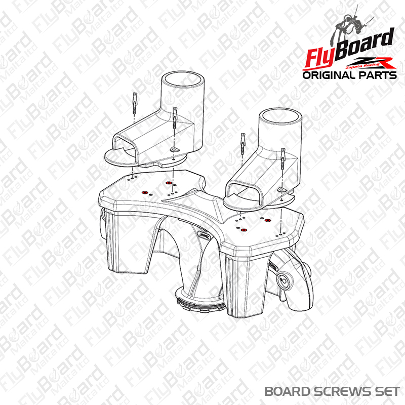 Flyboard Deck Screws Set