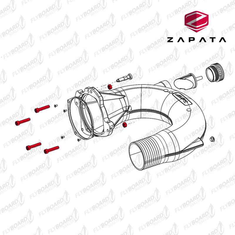 Flyboard U-Pipe Bolt Set